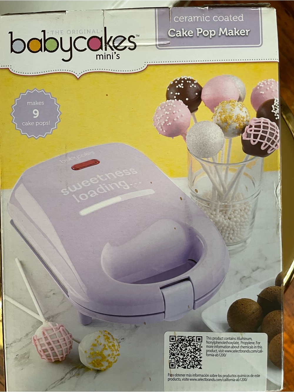 babycakes Ceramic Coated Cake Pop Maker — Light Purple